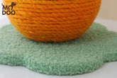 Cat Climbing Tower with Scratching Board, Compact Scratching Toys & Zesty Tangerine-Styled Scratching Ball – Space-Saving, Durable, and Playful Cat Essentials"